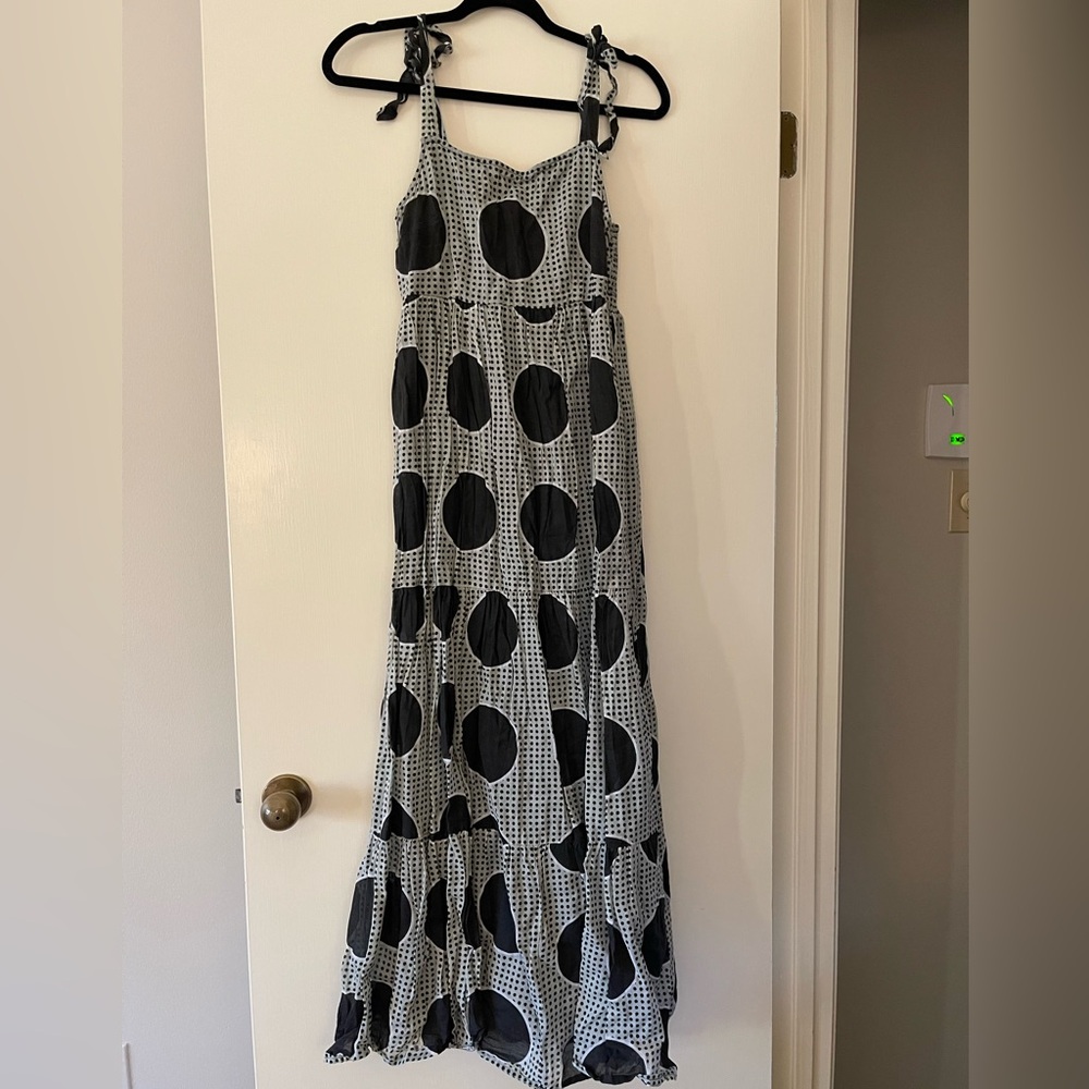 Carly Jean Los Angeles Black and White Maxi Dress